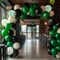 reen Black White Balloons, 50Pcs 12inch Latex Balloons Set for Women Girl Baby Shower Birthday Wedding Party Decorations, Balloon Bunches in Color Black,White,Green
